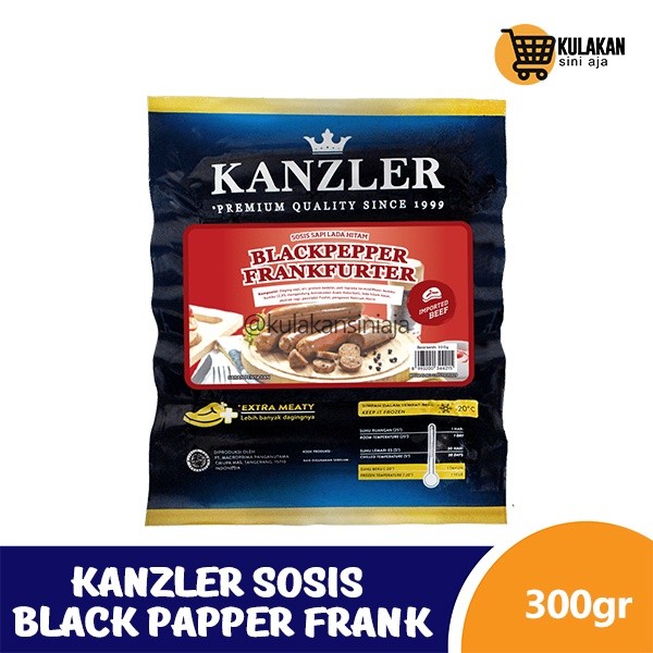 

Kanzler Sosis Black Papper Frank 300 Gram- ARDABA FROZEN