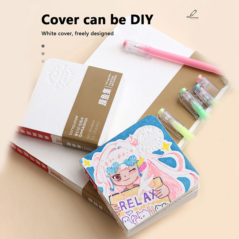 

Travel Watercolor Book Mini Portable Sketch Book Medium And Thick Texture Cover Art Student's Painting Art Supplies