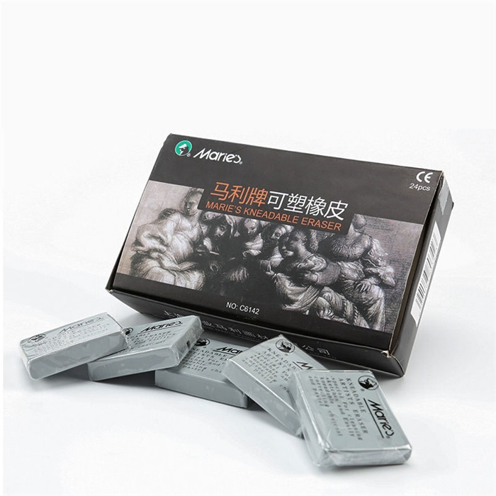 

1Pcs Maries Plasticity Rubber Eraser Wipe Highlight Kneaded for Art Pianting Design Sket Drawing Plasticine Stationery