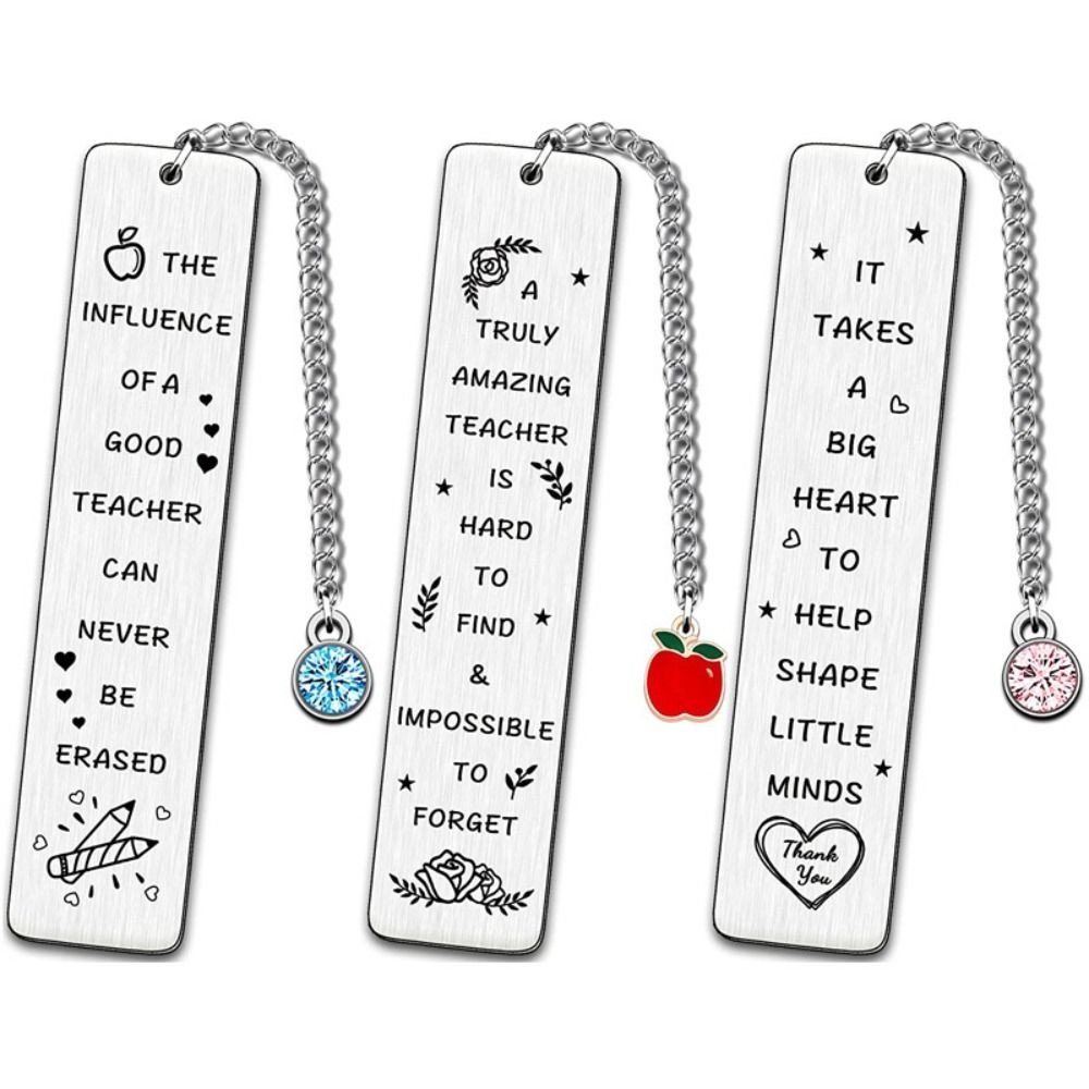 

Thank You Inspirational Metal Bookmarks With Pendant Teaing Assistant Bookmarks Gifts for Teaer Assistant Nursery Bookmark