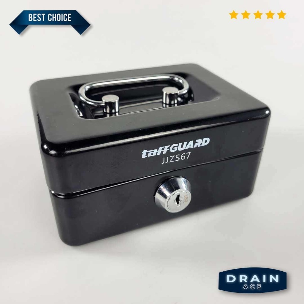 Kotak Brankas Uang Safebox Key Lock Mini Kunci Laci Kasir Rumah