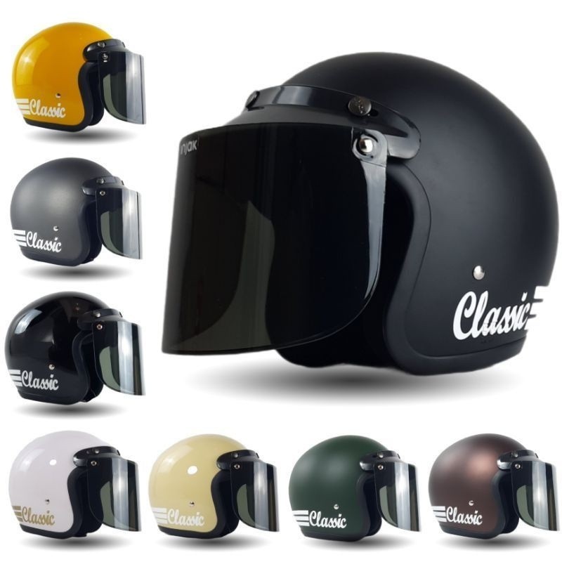 HELM BOGO CLASSIC RETRO TERMURAH ORIGINAL SNI