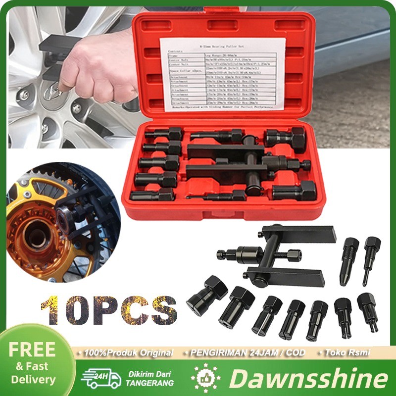 COD10pcs Bearing Puller Set Treker Pencabut Bearing Set Treker Cabut Treker Per Mobil Bearing Dalam