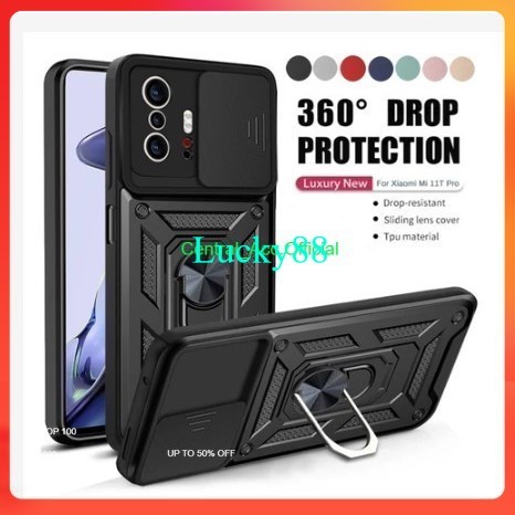 C [ Iphone 11 / xr ] HardCase Robot Case Ring Armor Slide Camera