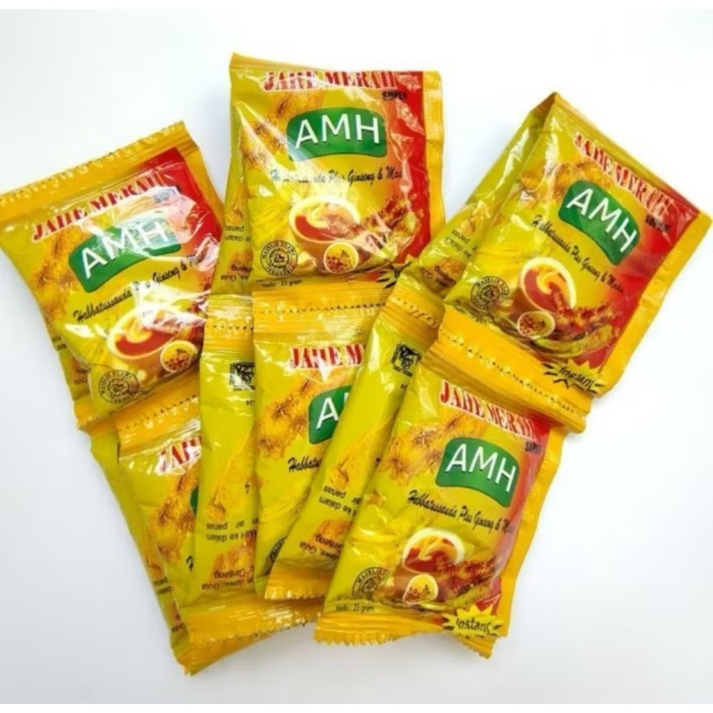 

Jahe Merah AMH 20gr per renceng isi 10 sachet.