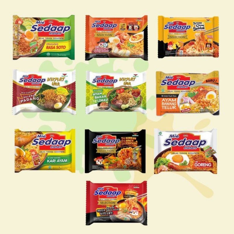 

MIE SEDAAP GORENG limau DAN KUAH ayam bawang spicy kari soto singapore korean 85GR