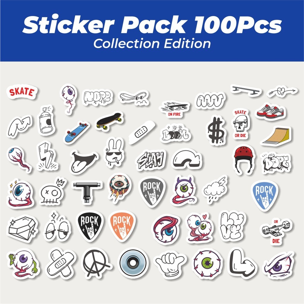 

Hot Stiker Random Lucu Anti Air Stikers Berperekat Waterproof Sticker Decal Buat Motor Helm Buku Journal Koper Casing HP Laptop Botol Minum
