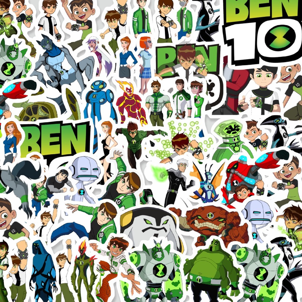 

Stiker Cutting Pack Sticker Kartun Ben-10 Sticker Isi 100Pcs Series Aesthetic Lucu Keren Untuk Koper Bahan Vynil