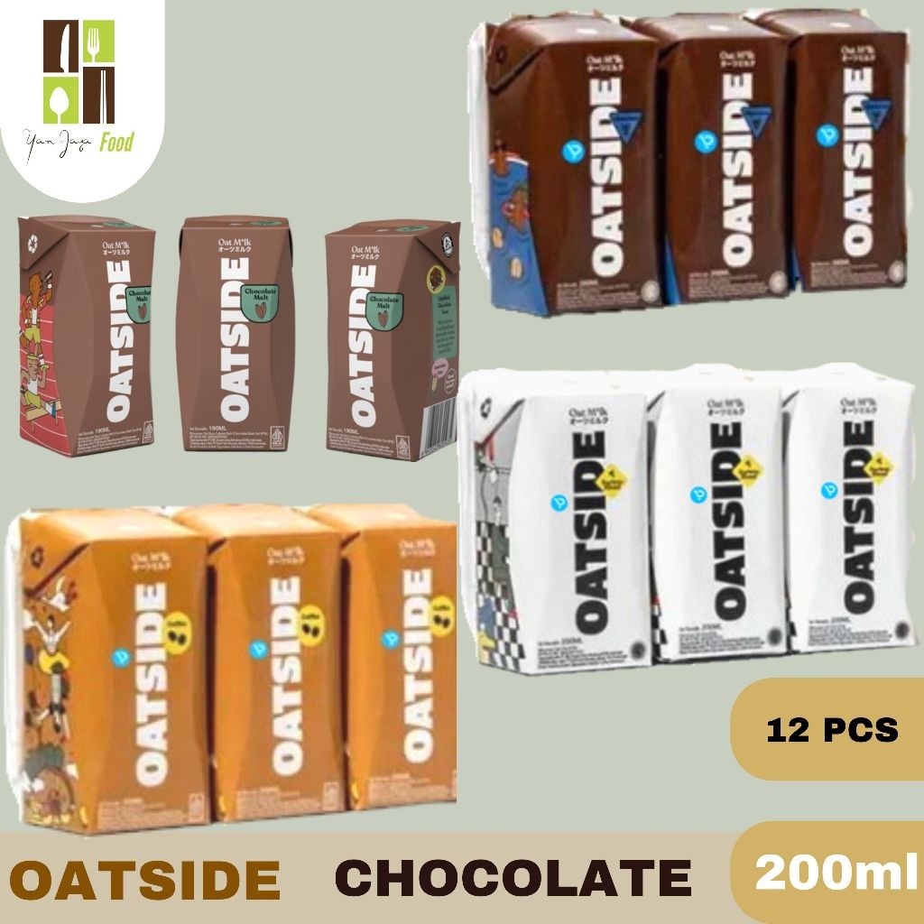 

Oatside / Oat Milk / Milk Chocolate / Coklat / Milk Coffee / Milk Barista Blend 200 ml 12 PCS