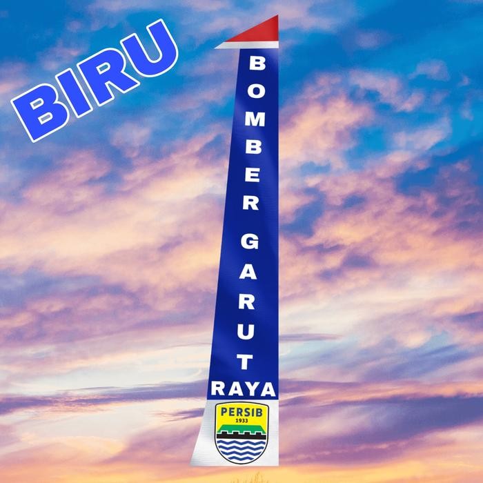 Umbul Umbul Custom 4 meter jumbo - Biru