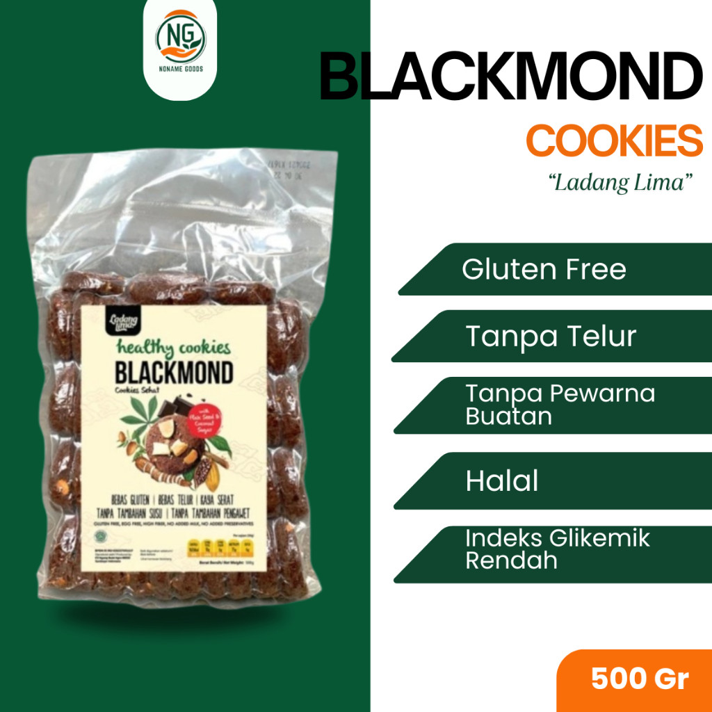

LADANG LIMA BLACKMOND 500 GR HEALTHY COOKIES CHOCOLATE GLUTEN FREE NEW