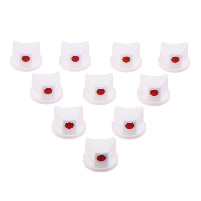

10Pcs Dot Fat Spray Paint Caps Plastic Spray Nozzles White Spray Paint Replacement Caps For Graffiti Street Art Aerosol Bottle