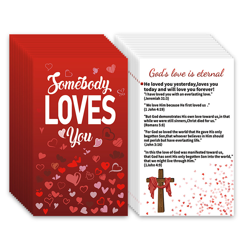 

100 Pcs Gospel Tract Card Plan of Salvation Cards Sixty Second Gospel Pocket Holy Postcards Prayer Postcards.