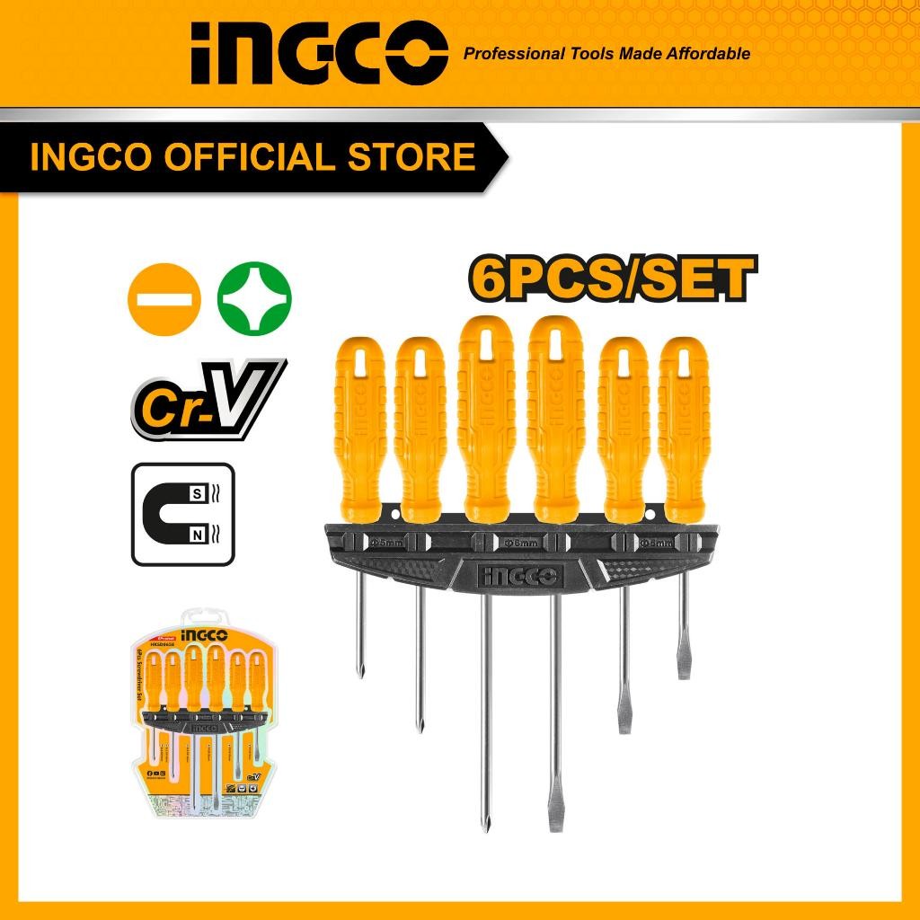 OBENG GAGANG FIBER SET 6PCS INGCO HKSD0658