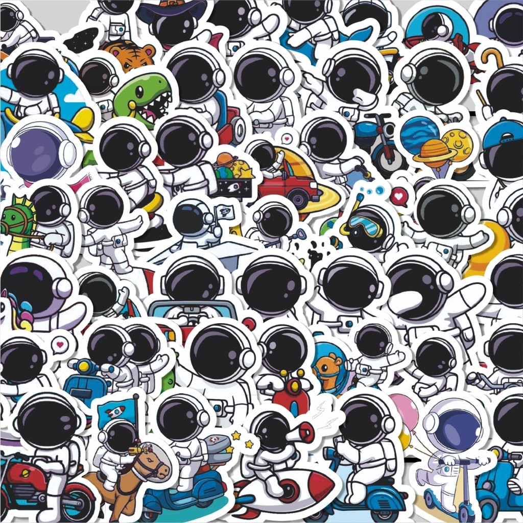 

Stiker Cutting Pack Stiker Astronot V1 Isi 100Pcs Series Aesthetic Lucu Keren Untuk Koper Bahan Vynil
