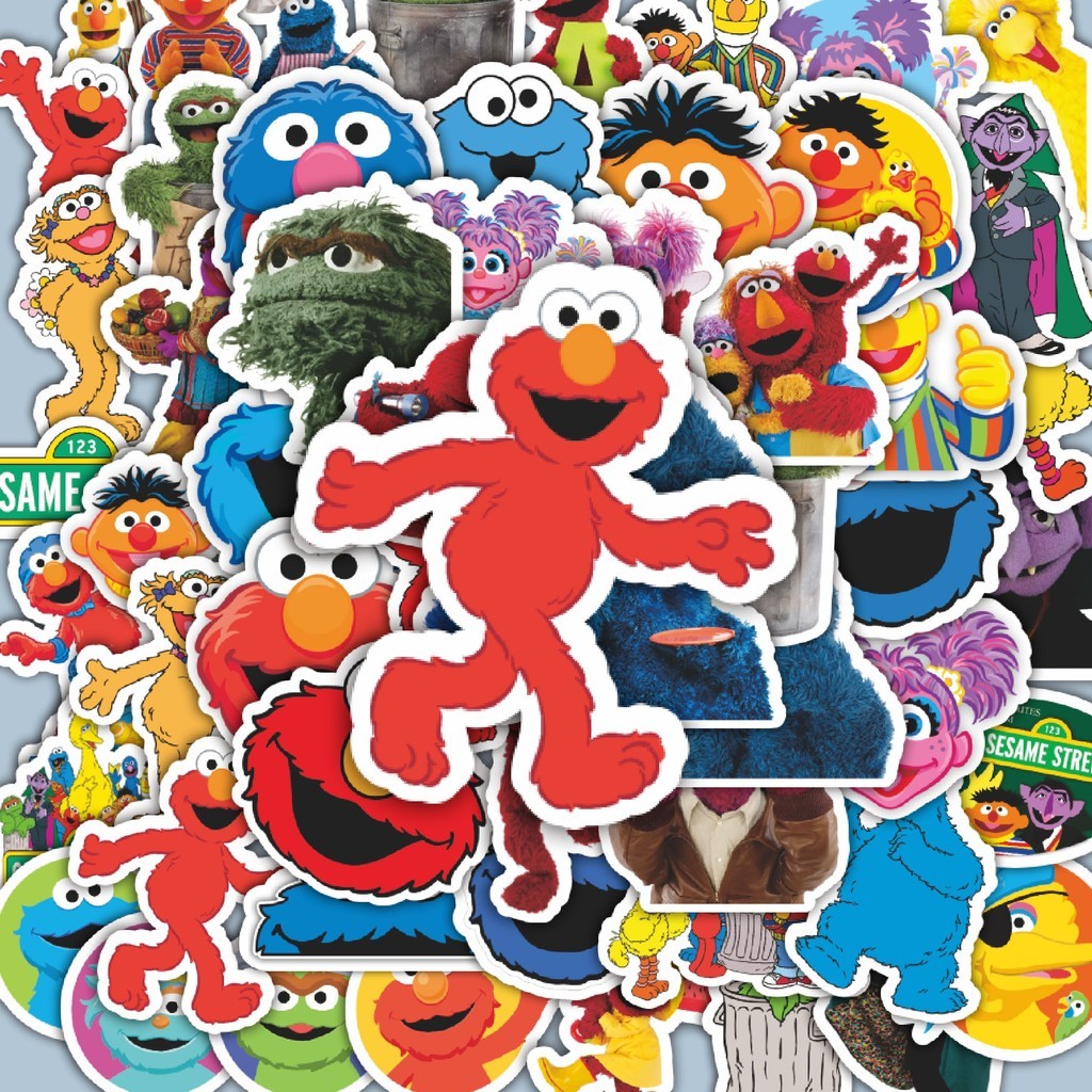 

100PCS Lucu Stiker Kartun Kaws & Sesame Street Stiker Aesthetic Stiker Anti Air Stikers Berperekat Waterproof sticker decal buat Motor Helm Buku Journal Koper Casing HP Laptop Botol Minum Hadiah anak