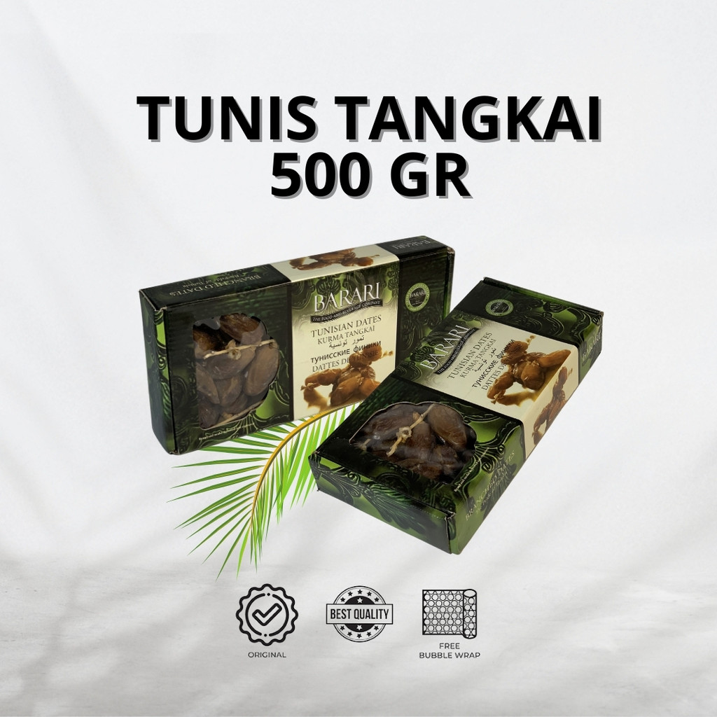 

KURMA BARARI TUNIS TANGKAI 500GR PREMIUM / KURMA TUNISIA TANGKAI