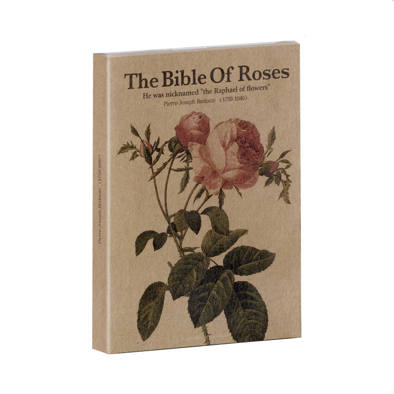 

25 Sheets The Bible Of Roses Kraft Paper Retro Postcard Art Illustration Greeting Card Decorative Painting Wall Collace Stickers