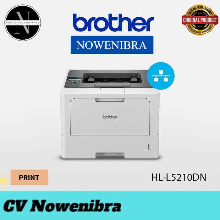 Brother HL-L5210DN Printer Laser Monokrom Duplex Network