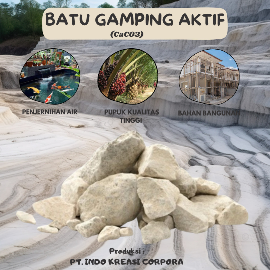

Kapur Batu Gamping Pertanian 1 Kg – Menetralkan pH Tanah