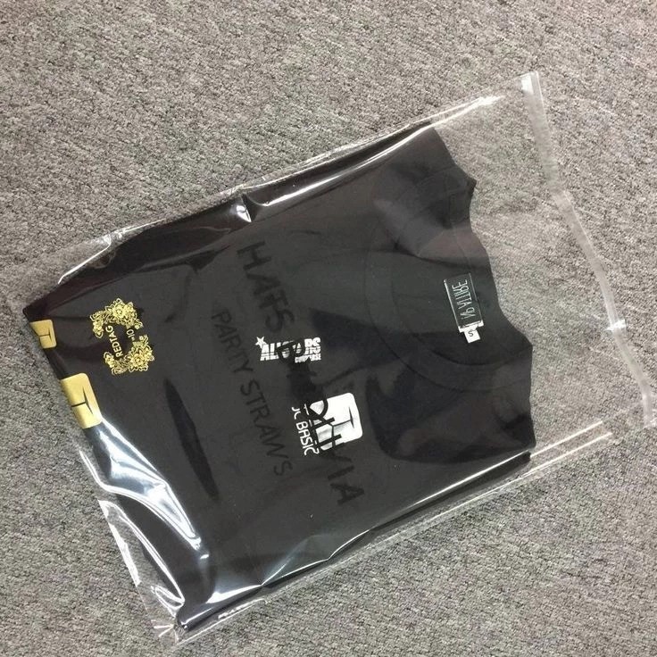 

30x40cm OPP Bening custom desain plastik packaging baju