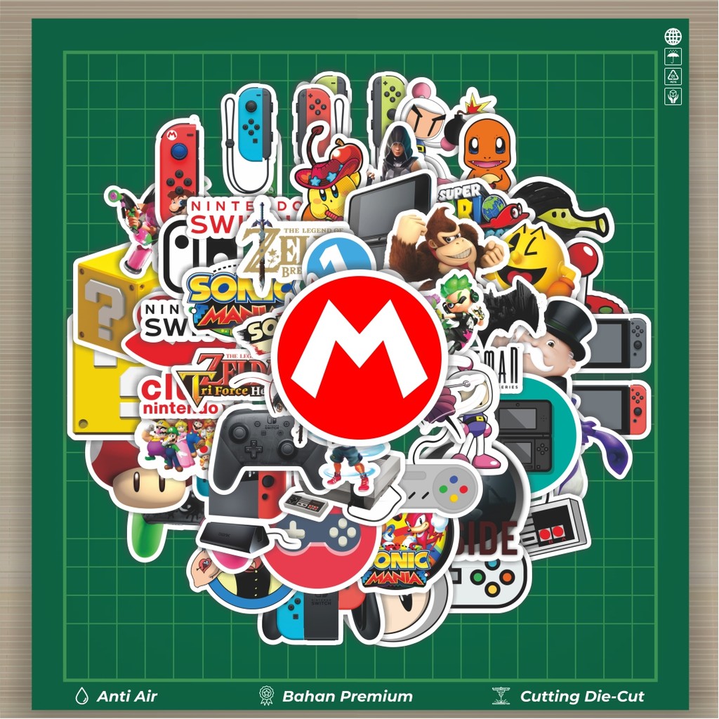

HOT 50 PCS STIKER Stiker Koleksi Game Nintendo Stiker Fashion Cars Decal Dingin Kartu Album Custom Vinyl Anti Air- Sticker Aesthetic Buku Journal Koper Casing HP Tablet Laptop Helm Motor Botol Minum