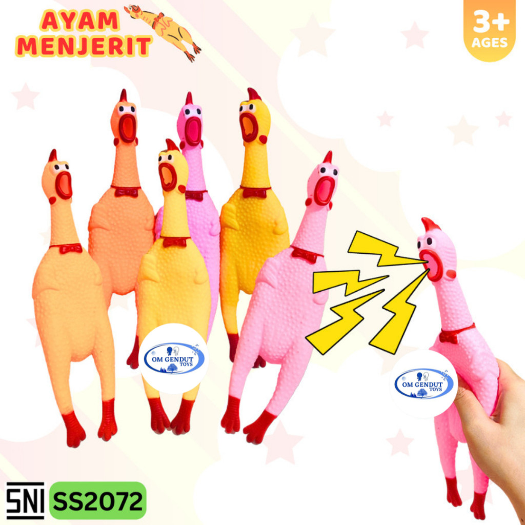 OG  Mainan Chicken Ayam Potong Menjerit Besar SS2072 ayam berkokok
