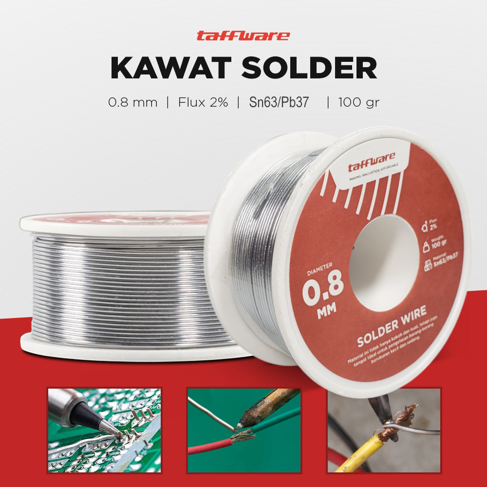 

Taffware Kawat Timah Solder 63/37 100 g - B-2