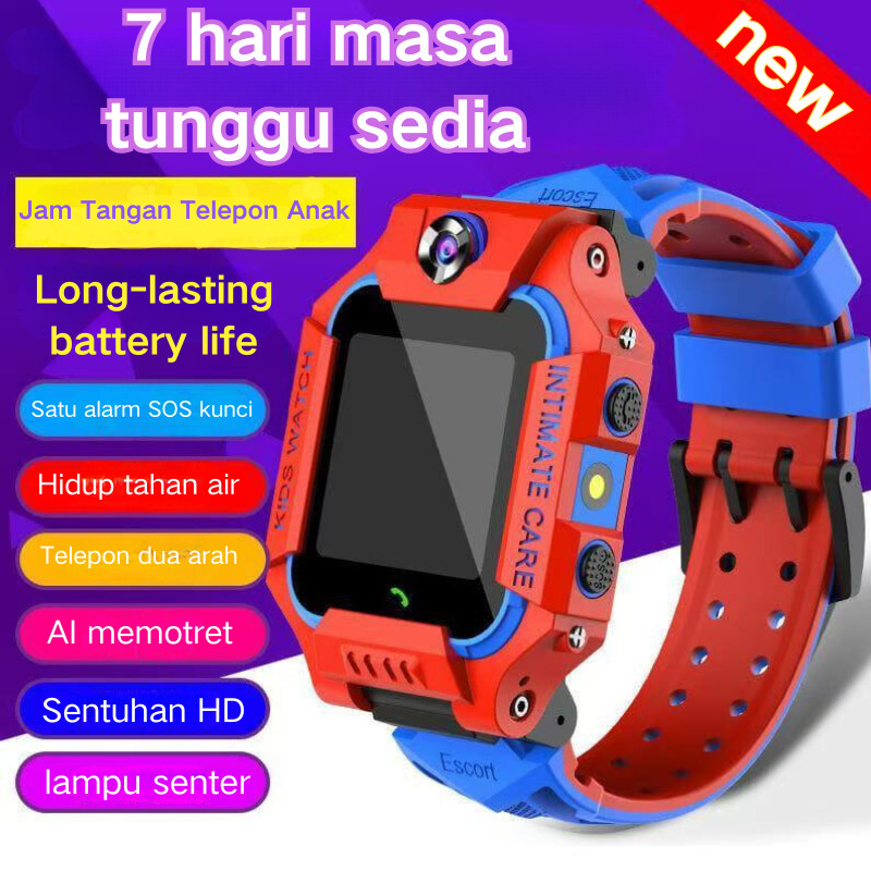 NEROSHOP (CODBaru dan 100% Asli) smartwatch anak Z6S Jam tangan anak telepon 1.44 Inci Laya AMOLED t