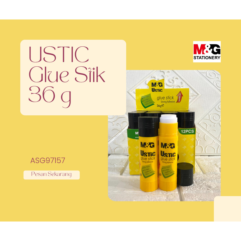 

M&G Ustic Glue Stick strong adhesive PVA 36g ASG97157