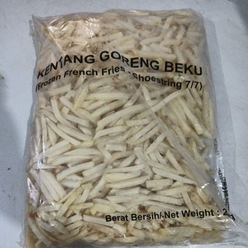 

Kentang Shostring Polos Dua putra 2,5kg