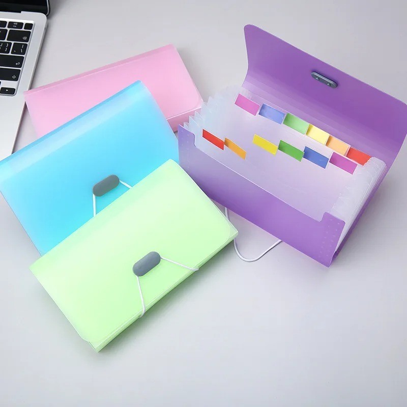 

A6 Expanding File Folder Buckle Wallet Organ Bag Documents Folders Organizer File Pouch Bill Folder Family School Office Binder