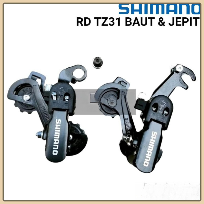 RD SHIMANO TZ31 TZ 31 REAR DERAILLEUR 5 6 7 SPEED GANTUNG BAUT DRAT JAPIT JEPIT AS RODA SEPEDA LIPAT