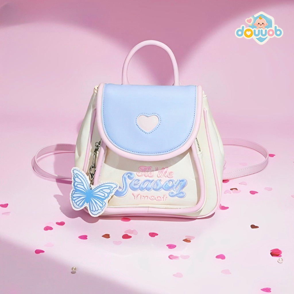 [Widget Gratis]Tas Ransel Kulit Wanita Kecil Lucu  Tas Ransel Wanita/ Ransel Wanita Korea/ Tas Ranse