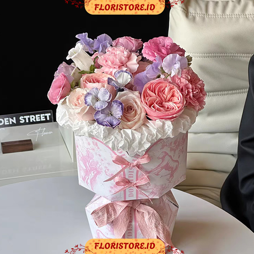 

PREMIUM KOREAN STYLE / TEMPAT BUKET BUNGA / KERTAS BUNGA / CELLOPHANE / FLOWER HOLDER