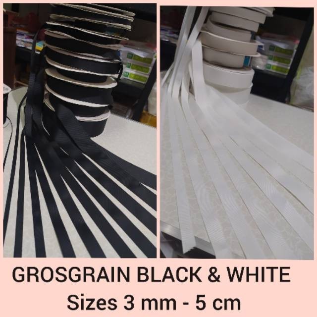 

1 METER - PITA GROSGRAIN 11 Ukuran: 3 mm - 5 cm Jual Per Meter