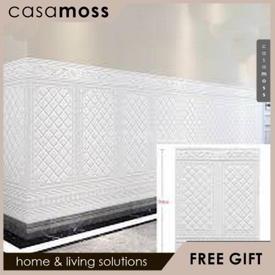 Wallpaper Dinding Wallfoam Brickfoam Motif Pintu Jati Wallpaper Foam 3D 【CASSA MOSS】