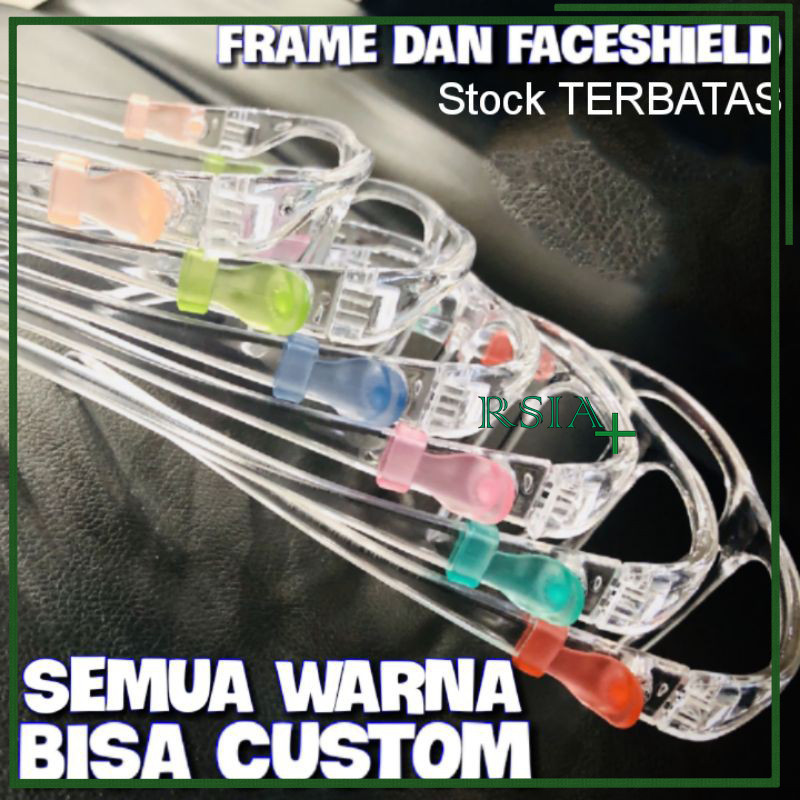 Face shield kacamata warna / Face shield warna warni / Faceshield kacamata warna / RSIA