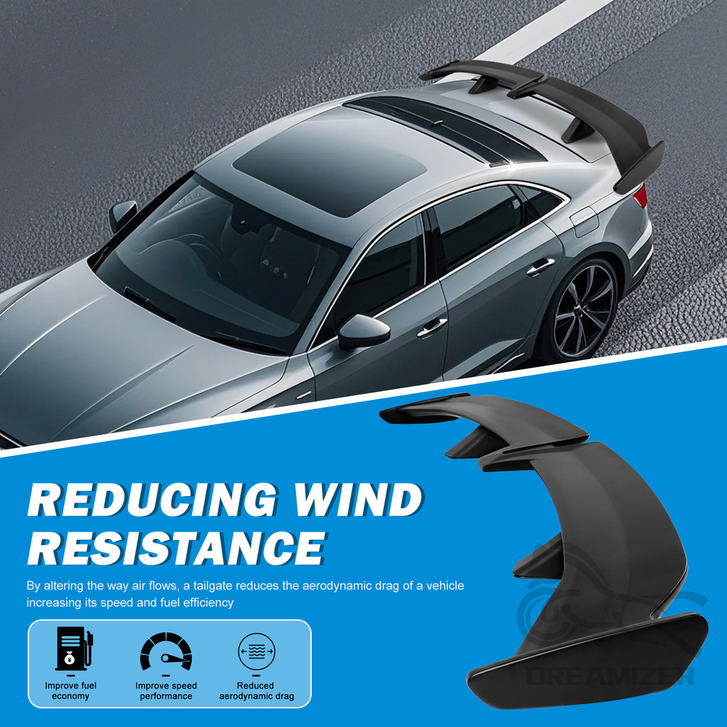 Universal Car-Styling Carbon Fiber Rear Trunk Spoiler GT Wing Sedan Spoiler PRO Style W/ Adhesive AB