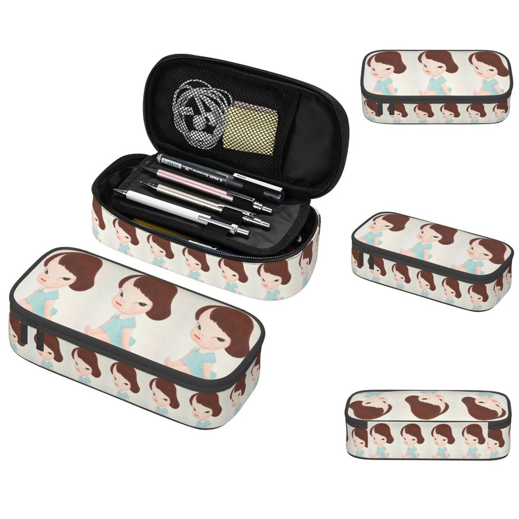 

Yoshitomo Nara Pencil Case for Students School Pen Box Pencil Bag Stationery Supplies Pen Holder Bag
