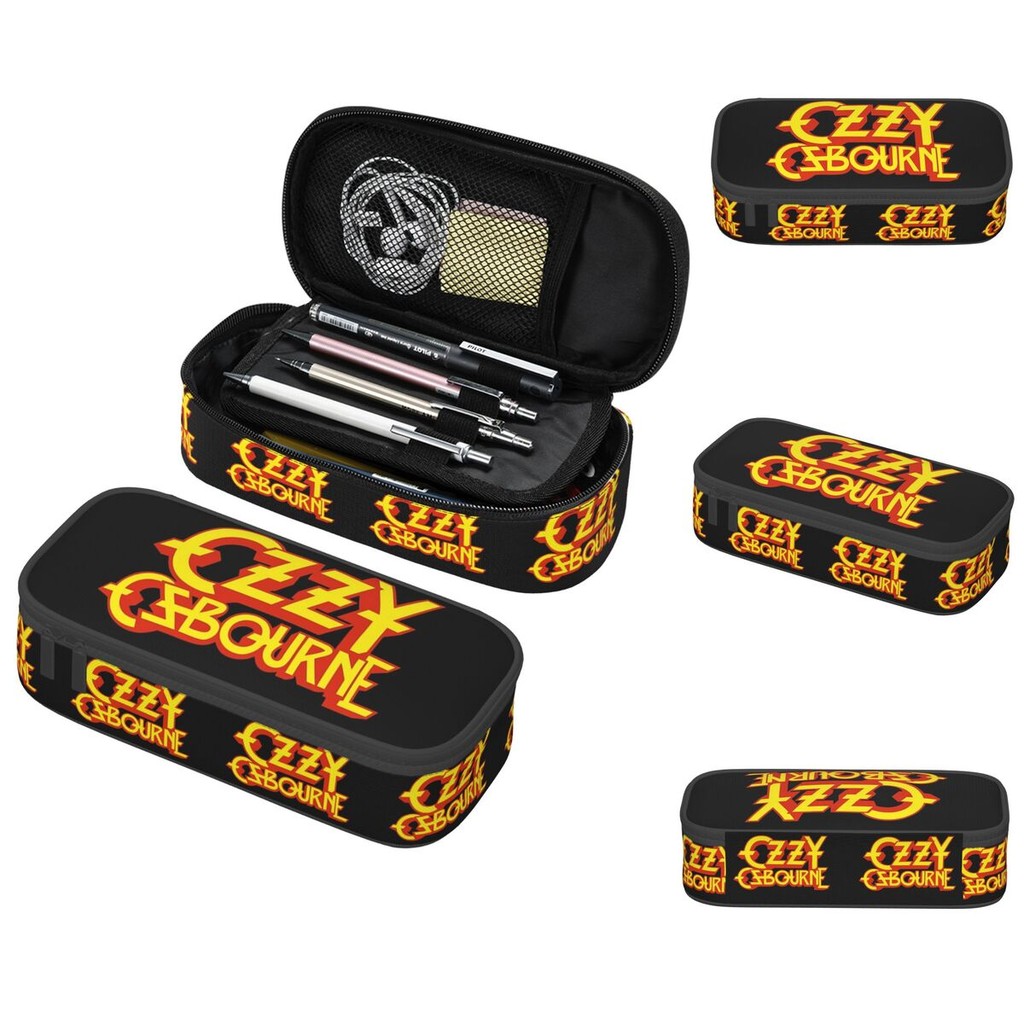 

Ozzy Osbourne Merch Prince Of Darkness Pencil Case for Studen Gifts Pen Box Pencil Bag Stationery Supplies Pen Holder Bag