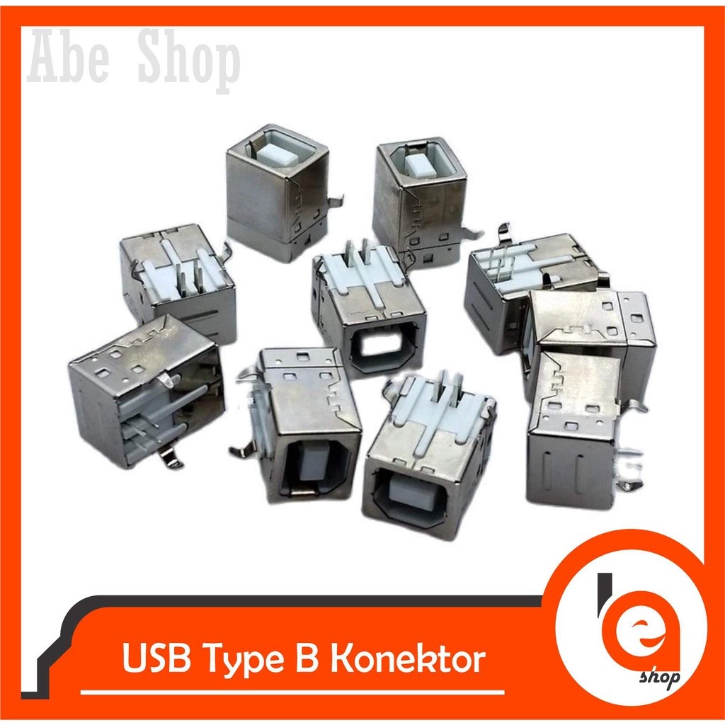 Abe Usb Socket Female 4 Pin Type B Connector Konektor USB Printer