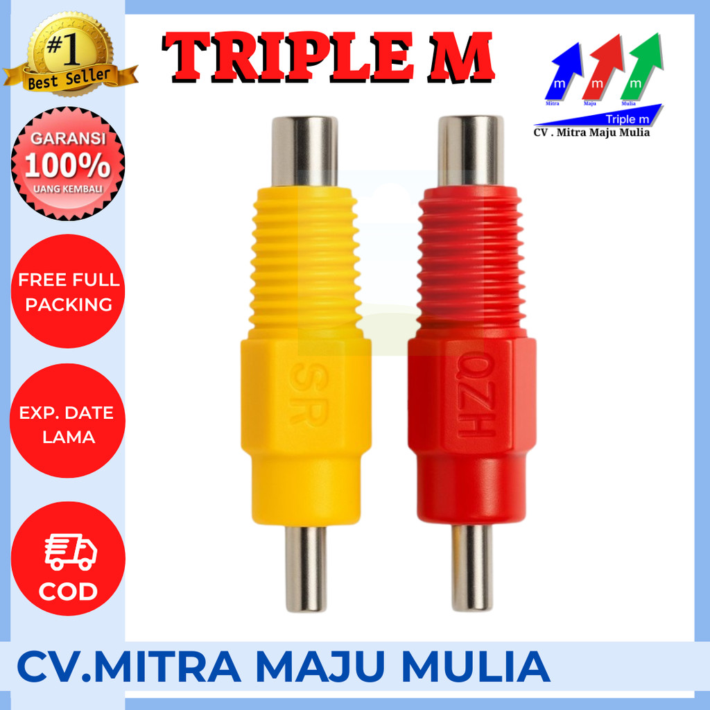 NIPPLE DRAT MERAH KUNING - NIPEL DRAT MERAH KUNING / Nipple Ayam Broiler / Alat Ternak Ayam