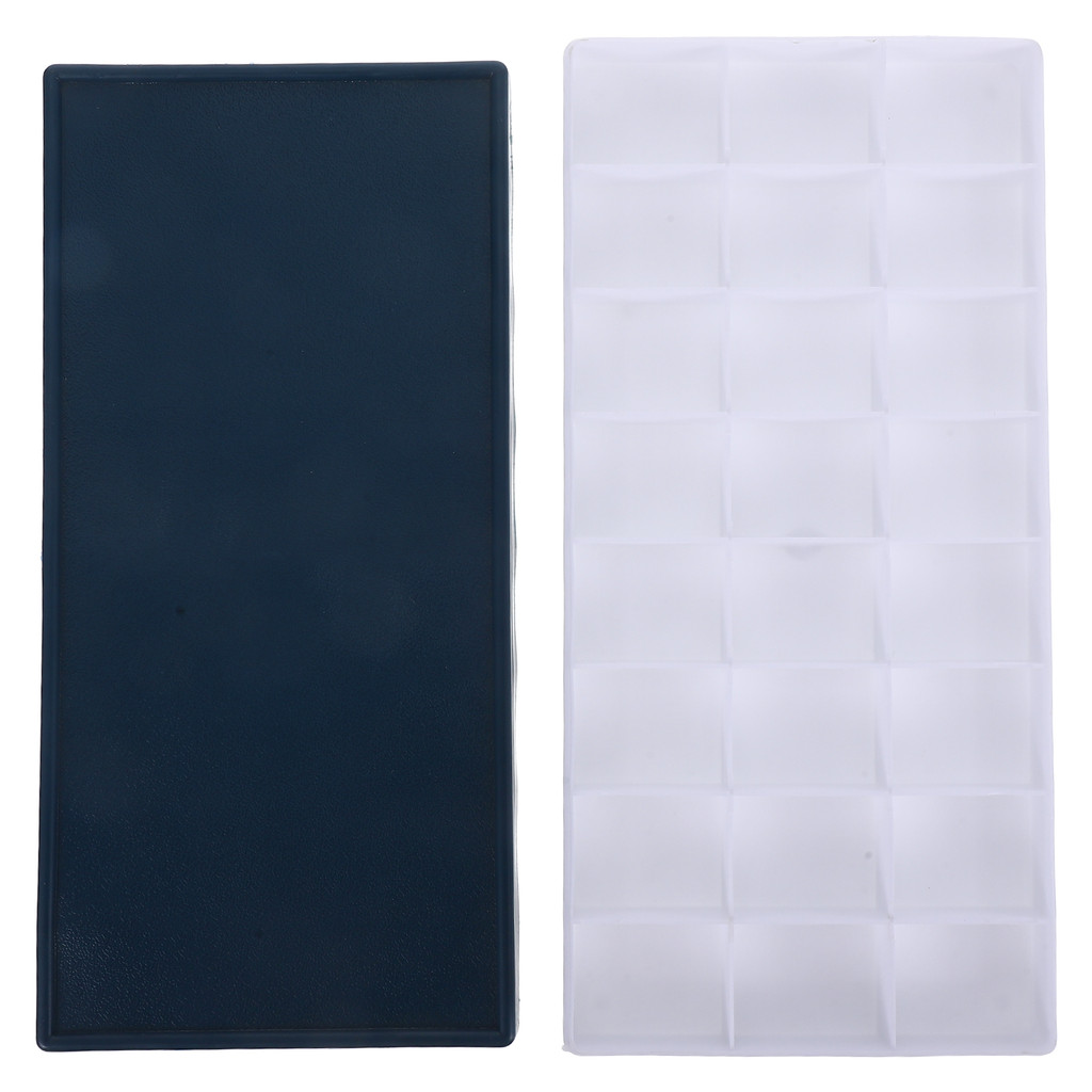 

Paint Palette Gouache Saver Airtight Container Artist Plastic Organizer Empty Holder with Lid Acrylic Tray 24 Compartment