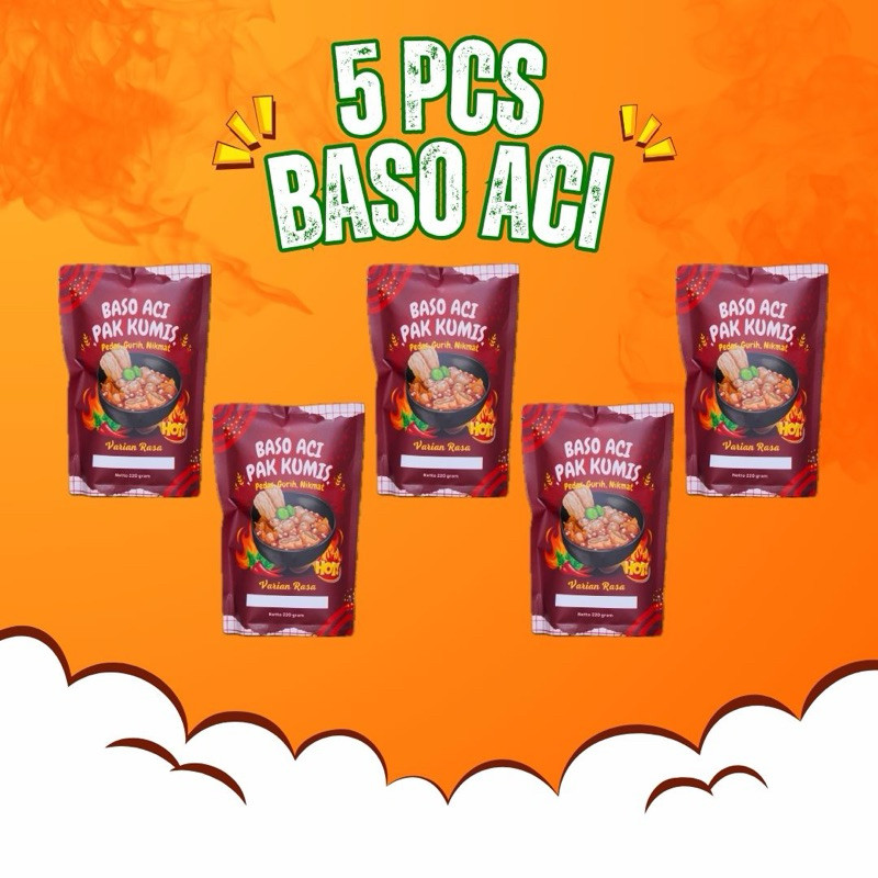 

5 Pcs Baso Aci Rempah Spesial - Baso Aci Pak Kumis