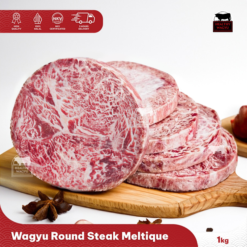 

Wagyu Steak Meltique Halal Premium Quality 1Kg Healthy Wagyu