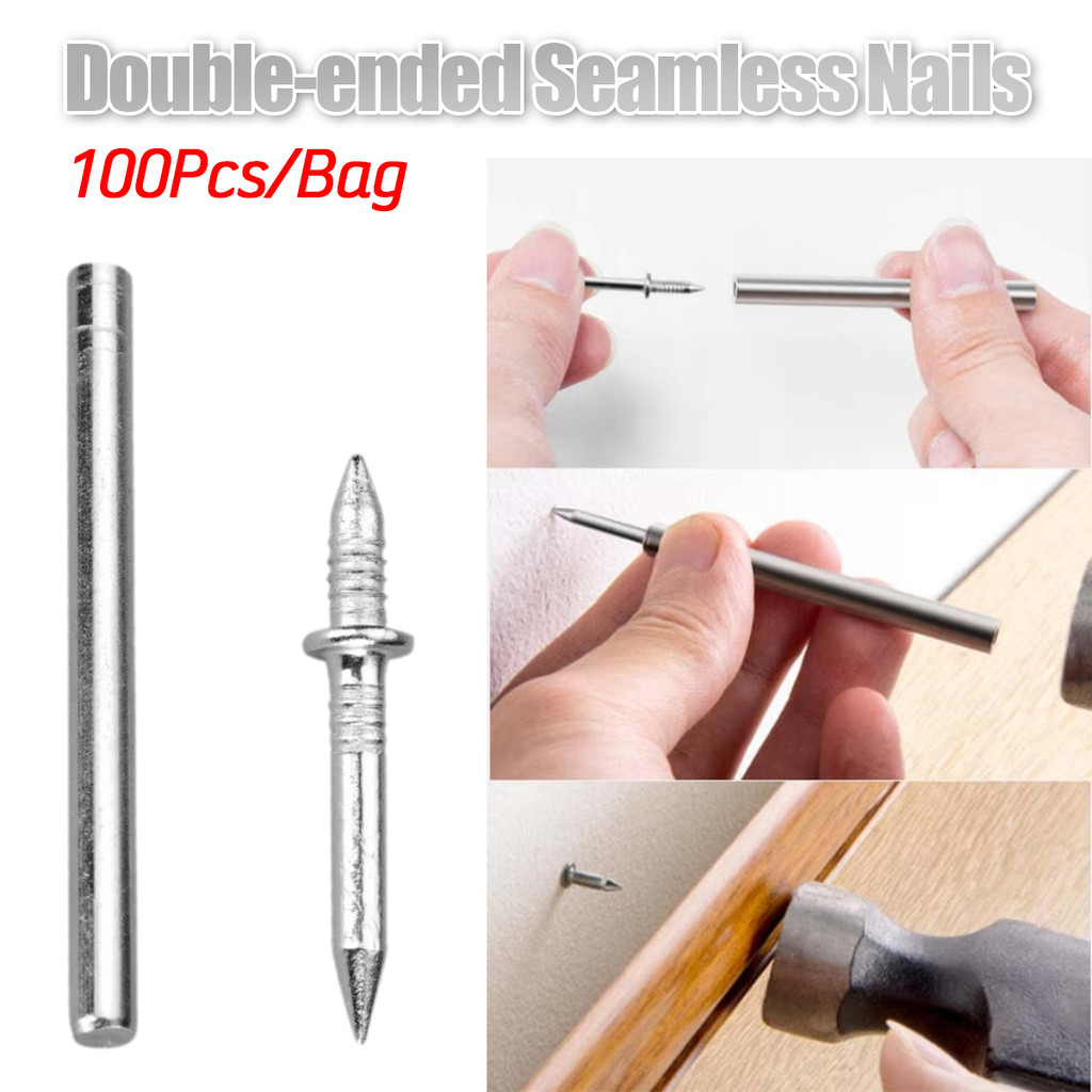 paku 2 sisi, Paku berkepala ganda, paku tendang tanpa jejak, paku samping dua arah, paku bebas pukul