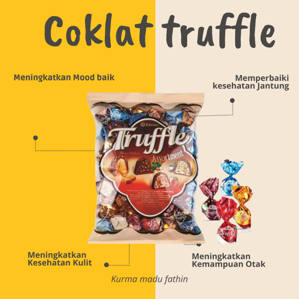 

ORIGINAL | Coklat Elvan Truffle Assortment | Coklat Arab | Coklat Turkey | Herbal Waz