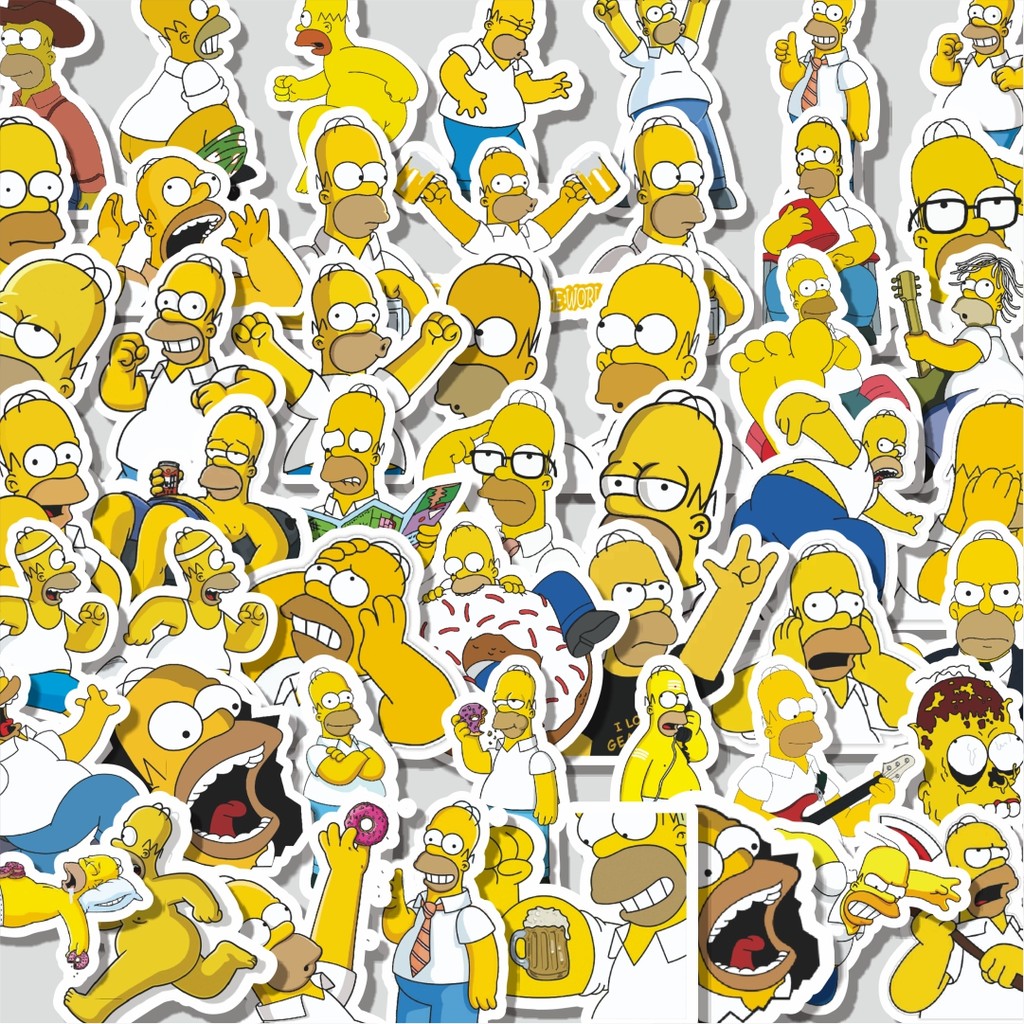 

Stiker Cutting Pack Stiker The Simpson Series Homer Isi 100Pcs Series Aesthetic Lucu Keren Untuk Koper Bahan Vynil