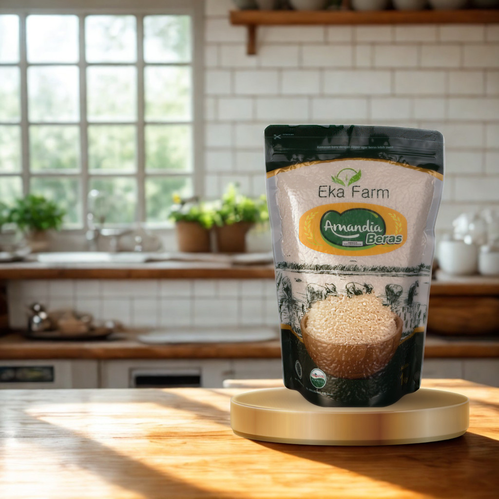 

Beras Diabetes Diaberice Amandia Organik EKA FARM Kemasan Vakum 1 Kg